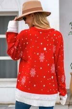 Pull Renne Femme - Vue de Dos