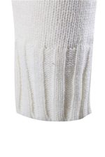 Gilet homme de Noël avec motifs flocons de neige - Blanc - détail manche