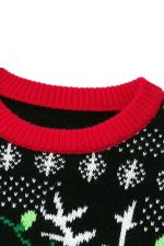 Pull Moche Dinosaure Femme - Détail Col