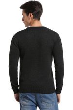 Pull Renne Noir nez rouge - Vue de dos