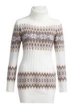 Pull Robe Femme Blanche - Vue de Face