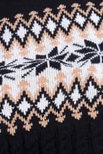 Pull Robe Femme Noire - Détail