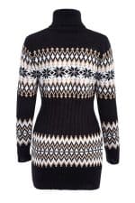 Pull Robe Femme Noire - Vue de Dos