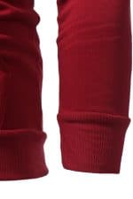 Sweat à capuche Rouge Renne avec Flocons - Détail Manche