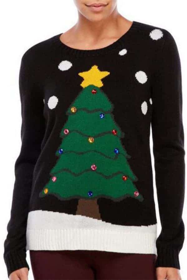 Débardeur Femme 'Joyeux Noël' Avec Sapin Tendance 2022 - Coupe Classique Léger - Manches Et Ourlet Doubles - Pour Fêtes Et Look Décontracté