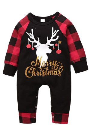 Grenouillère de Noël Bébé Merry Christmas