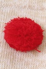 Grenouillère Bébé de Noël Rouge et Grise - Détail 3