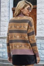 pull jacquard rennes vue de dos