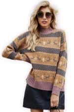 pull jacquard rennes vue de face