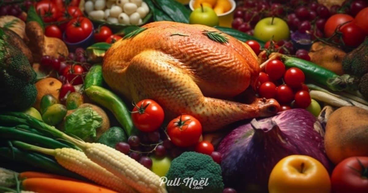 Légumes dinde de Noël Légumes dinde de Noël