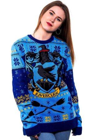 Pull Femme Harry Potter Serdaigle Bleu main B081B3P21B 0 1.jpg