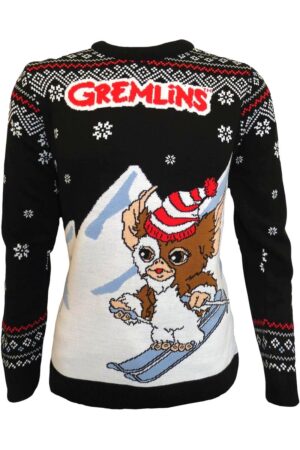 Pull Noel Gremlins Ski Adulte L Noir main B09N25YW2C 0 1.jpg