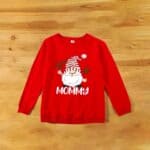 Pull de Noël Rouge Ho Ho Père Noël mama femme