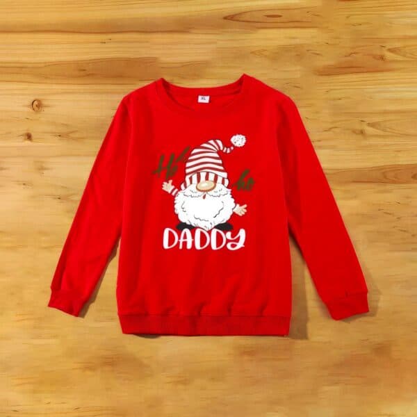 Pull de Noël Rouge Ho Ho Père Noël papa homme