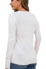 Pull Femme Blanc Reine de Noël