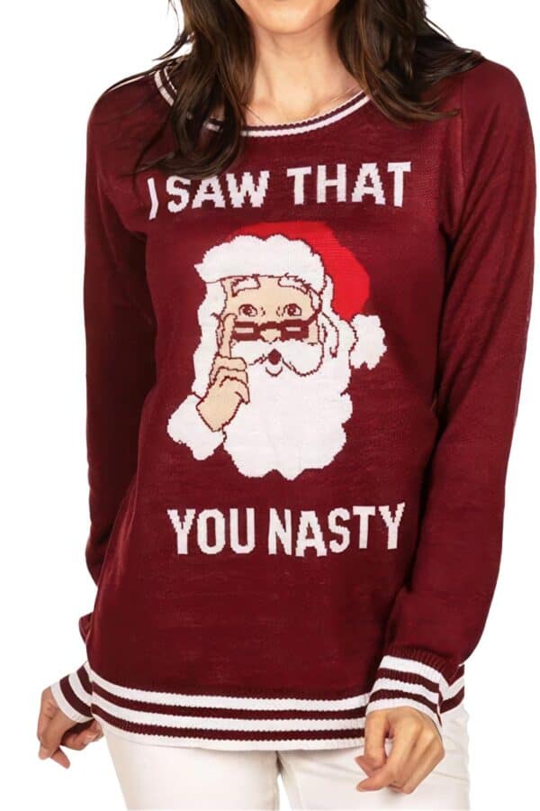 Pull Femme Rouge Père Noël