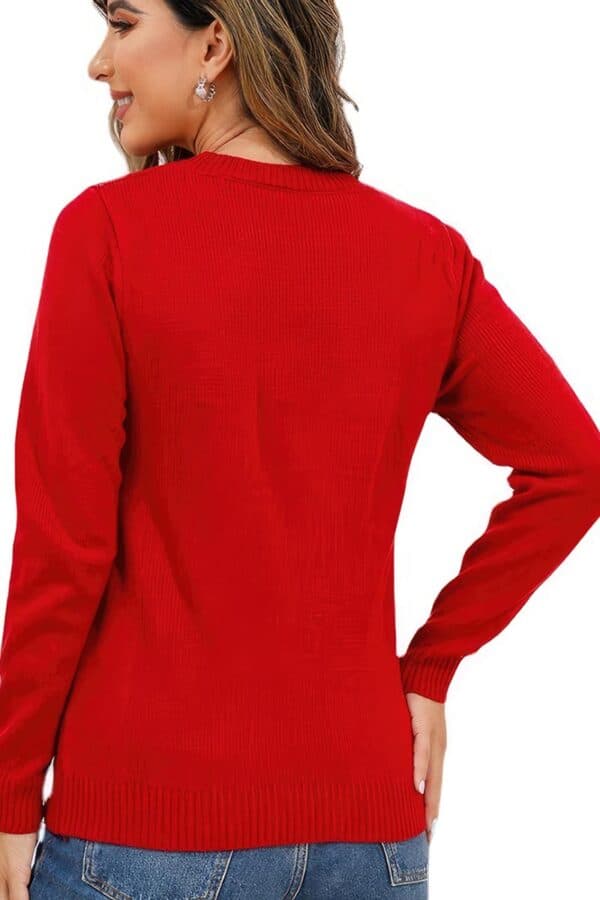 Pull Femme Rouge Rudolph