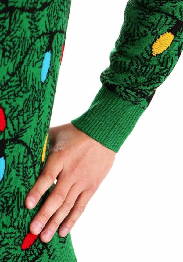 Pull Femme Vert Guirlande de Noël