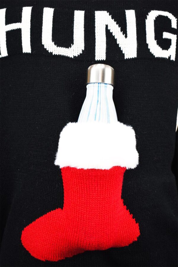 pull homme hung chausson noel vue detaillee