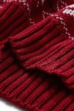 pull homme rouge noel vue du bas