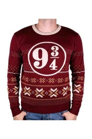 pull noel harry potter rouge 9 3 4main B07JZ9CB8C 1