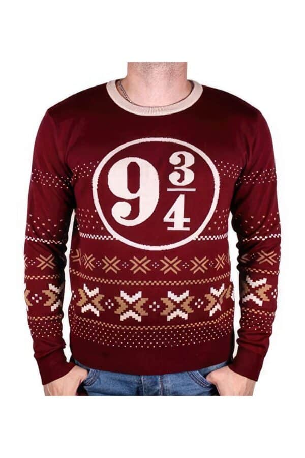 pull noel harry potter rouge 9 3 4main B07JZ9CB8C 1