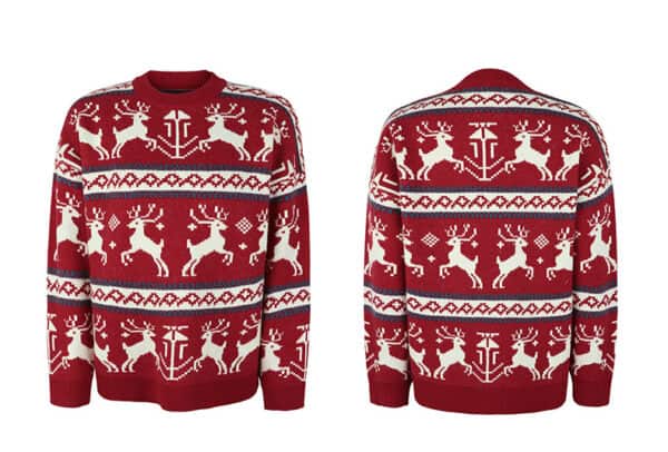 Pull Noël Rouge Rennes de Noël