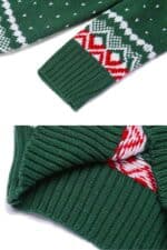 pull noel vert femme vue detaillee