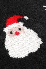 pull noir santa claus vue du pere noel