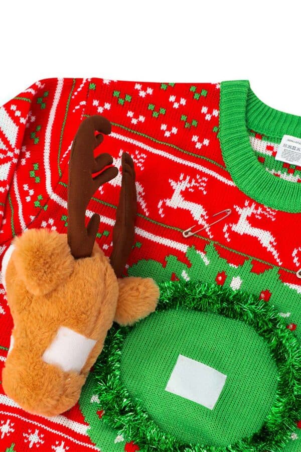 pull tete de renne 3d vue detaillee2